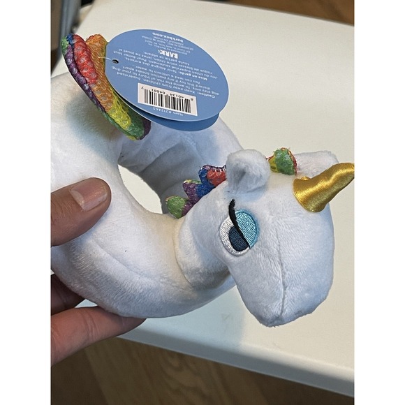 Bark Dog Chew Toy Tina‎ Tubular Unicorn Pool Crinkle Squeaky barkbox New Gift - Picture 1 of 8